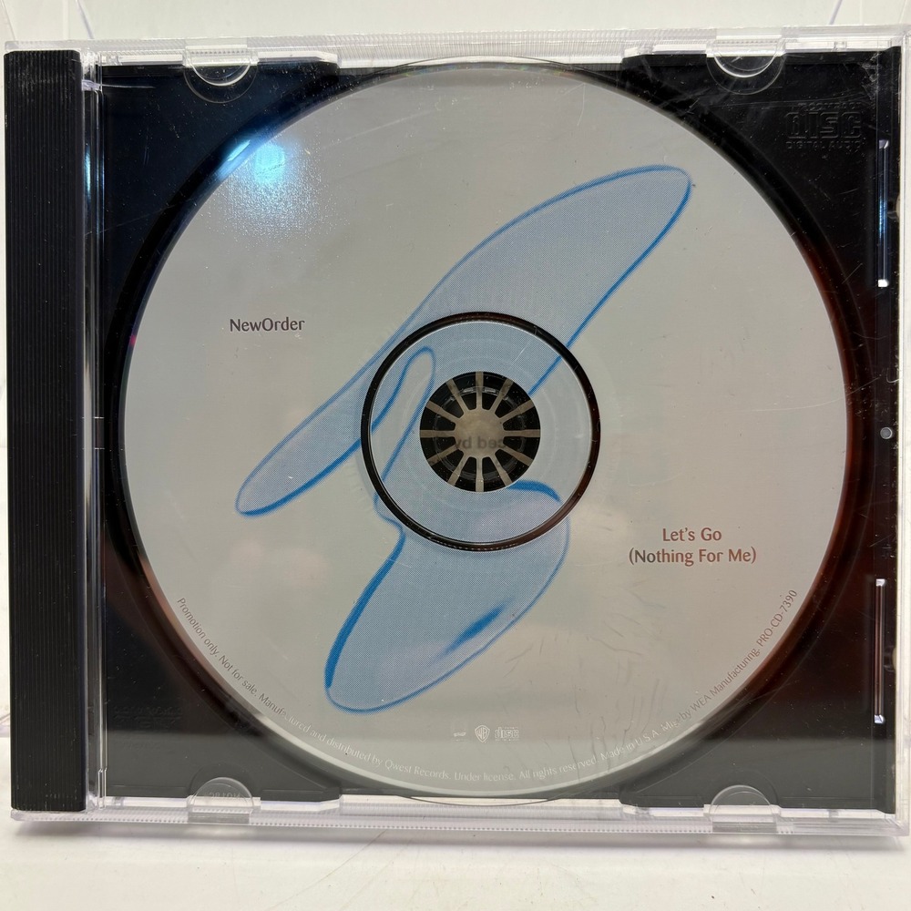 New Order Let's Go Nothing For Me Promo CD Single 1990 PRO-CD-7390 Qwest WB